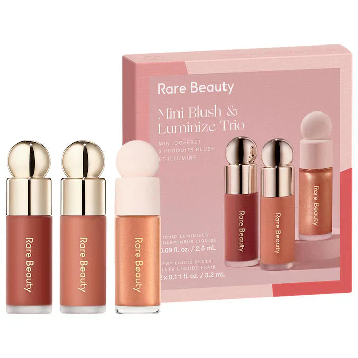 Rare Beauty Mini Blush and Luminize Trio